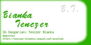bianka tenczer business card